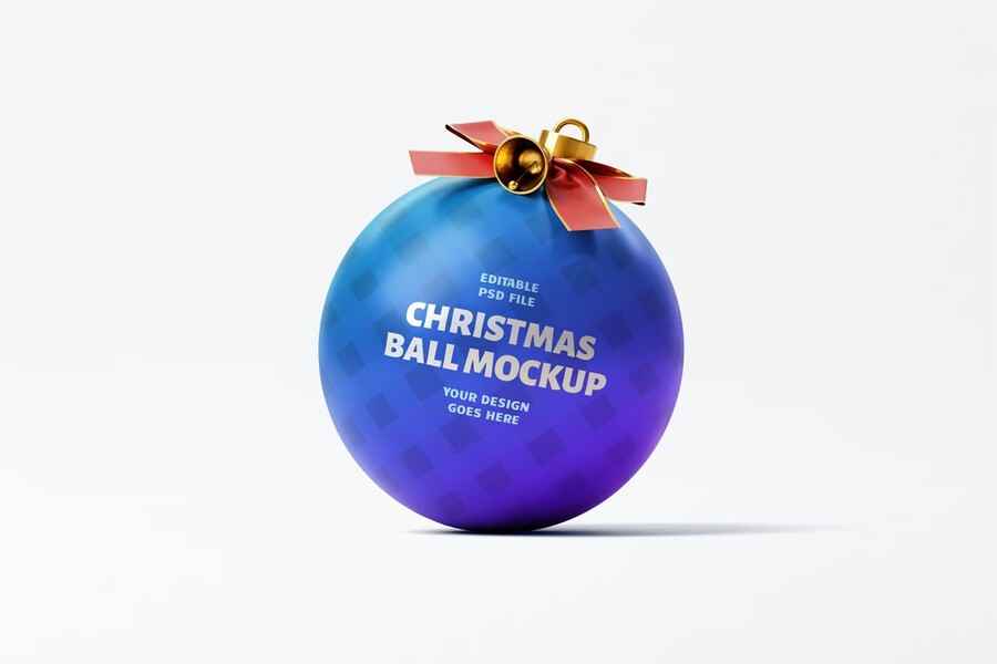 Christmas Ball Mockup 3