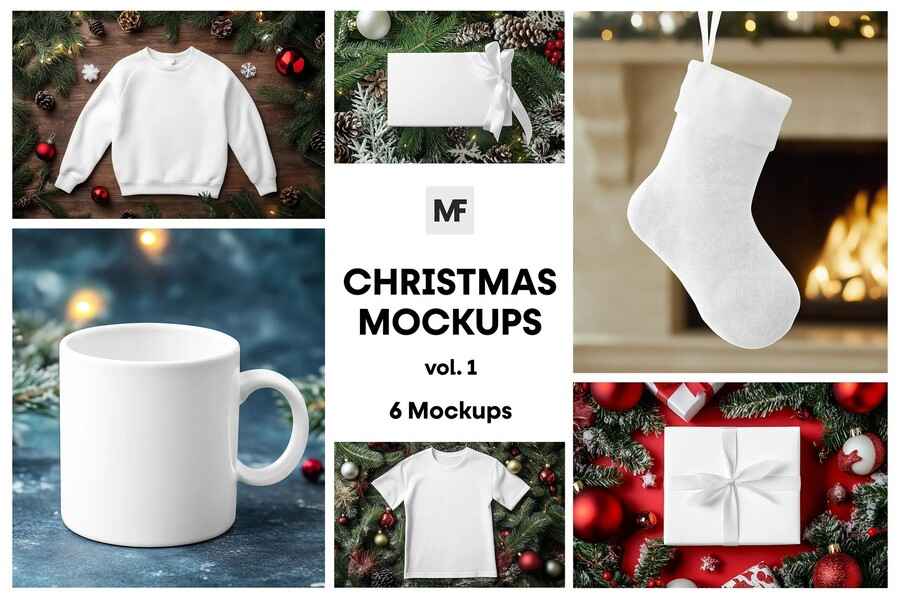 Christmas Mockups Vol.1 1