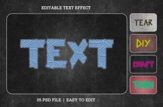 Duct Tape Text Effect Set 1