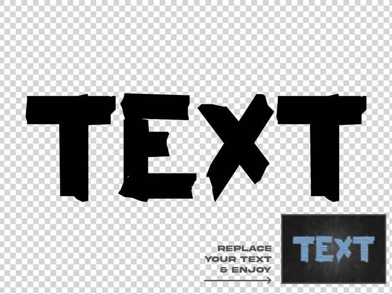 Duct Tape Text Effect Set 2