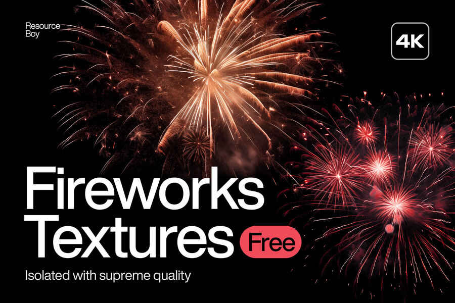 Free Fireworks Textures Backgrounds High Resolution 01