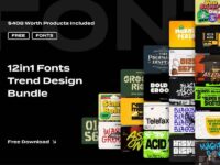 Free Fonts Trend Bundle 2025 0