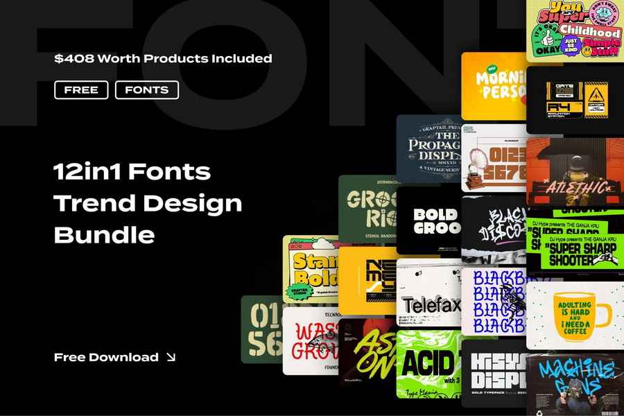 Free Fonts Trend Bundle 2025 0