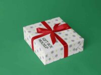 Free Gift Box Mockup 1