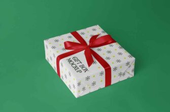 Free Gift Box Mockup 1