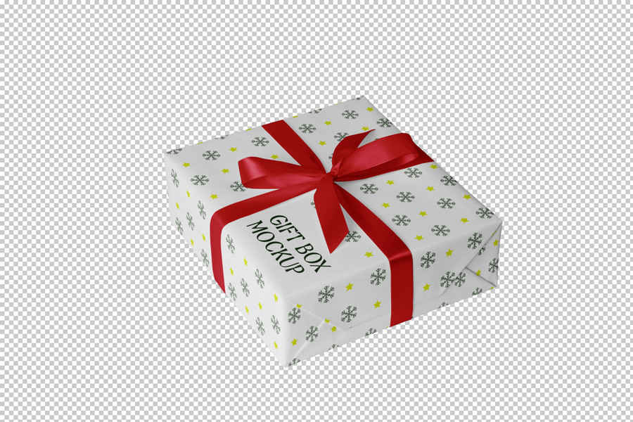 Free Gift Box Mockup 3