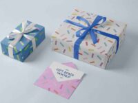 Free Gift Box Psd Mockup 1