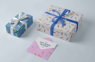 Free Gift Box Psd Mockup 1