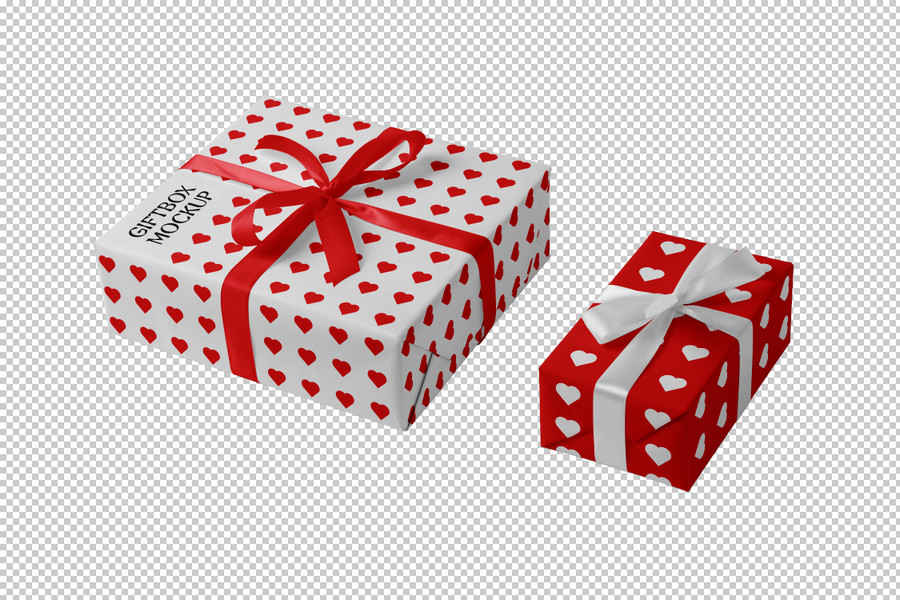 Free Valentine's Gift Boxes Mockup 2