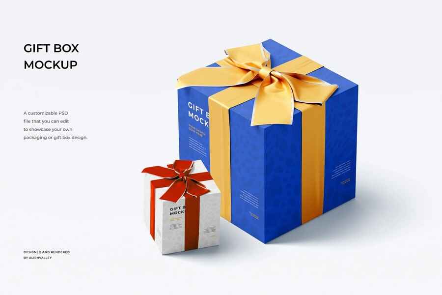 Gift Box Mockup 0