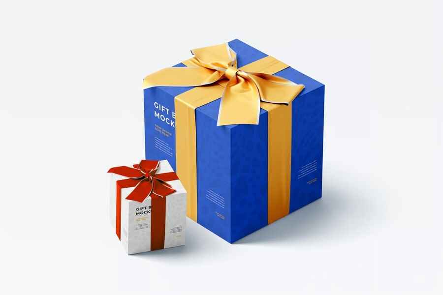 Gift Box Mockup 3