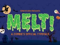 Halloween Horror Zombie Fonts Melt Fonts 1