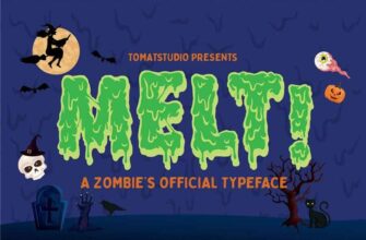 Halloween Horror Zombie Fonts Melt Fonts 1