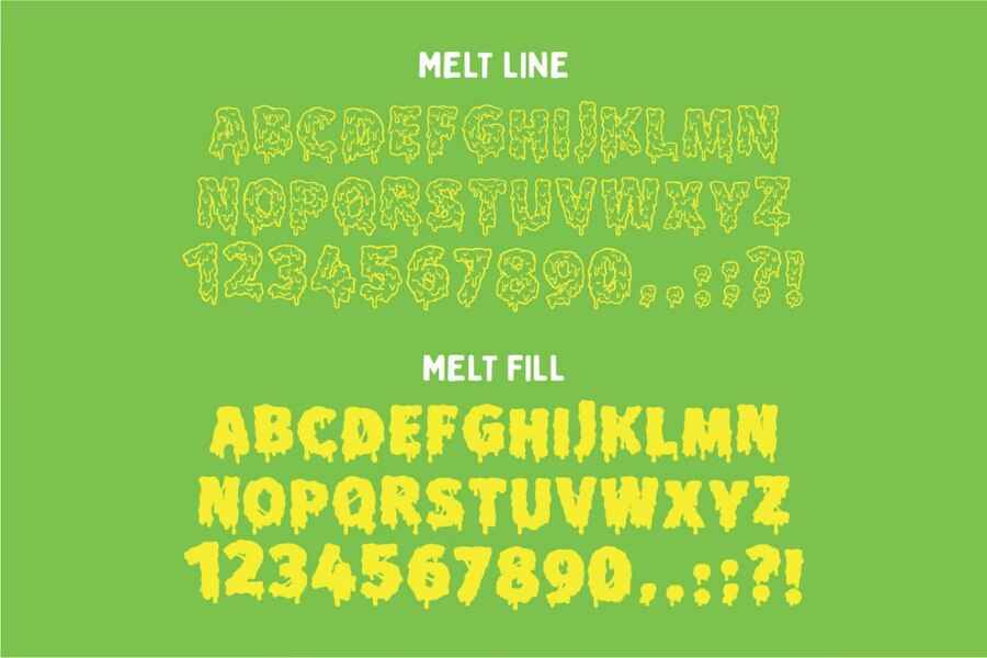 Halloween Horror Zombie Fonts Melt Fonts 7