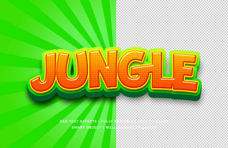 Jungle Psd Text Effects 2