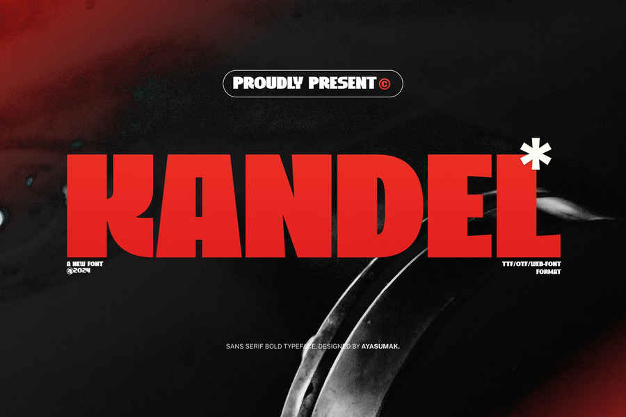 Kandel Bold Modern Vintage Font 1