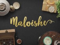 Maloishe Brush Script Font 1