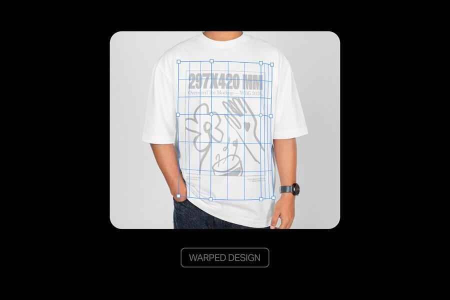 Man Oversized T Shirt Mockup Front View 2