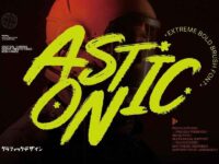 Ncl Astonic Bold Dry Brush Font 0