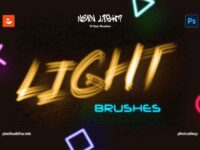 Neon Light Photoshop Brushes 0