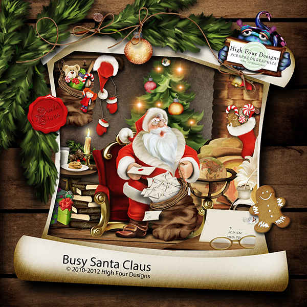 Scrapkit Busy Santa Claus 1