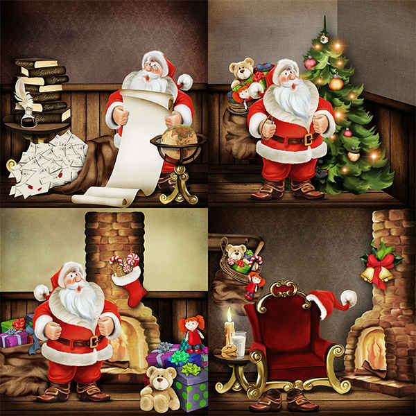 Scrapkit Busy Santa Claus 3