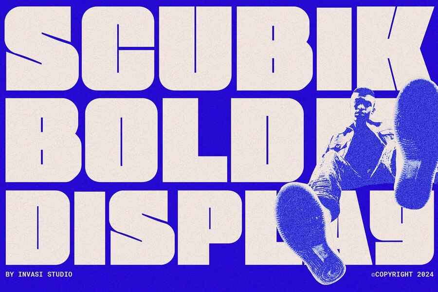 Scubik Bold Modular Font 1