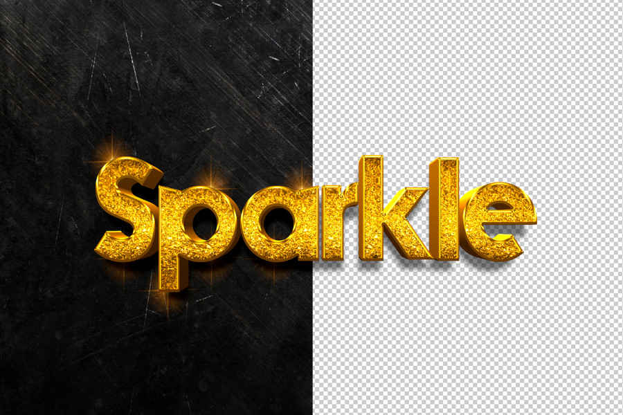 Shining Golden Text Effect 2