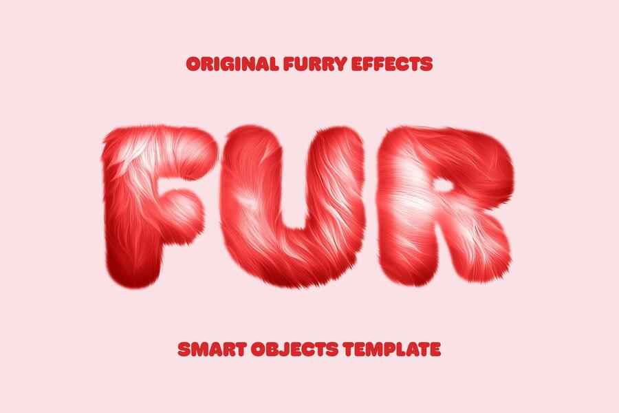 Soft Furry Text Effect 0