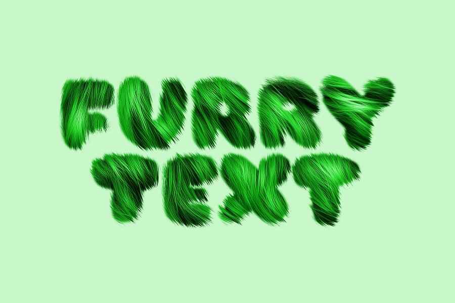 Soft Furry Text Effect 2