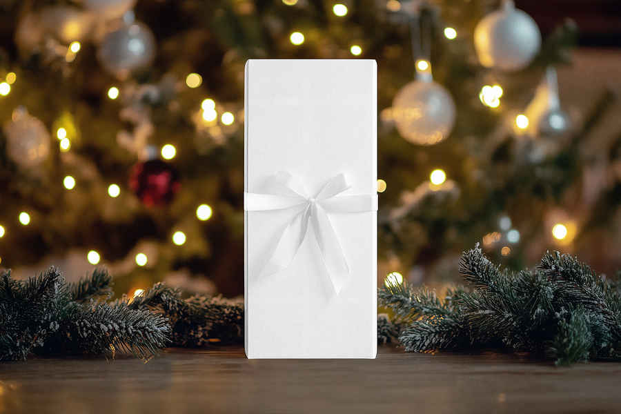 Tall Christmas Box Mockup 2