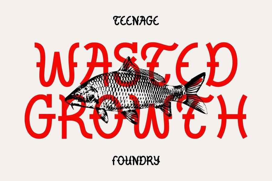 Tf Wasted Growth Display Font 0