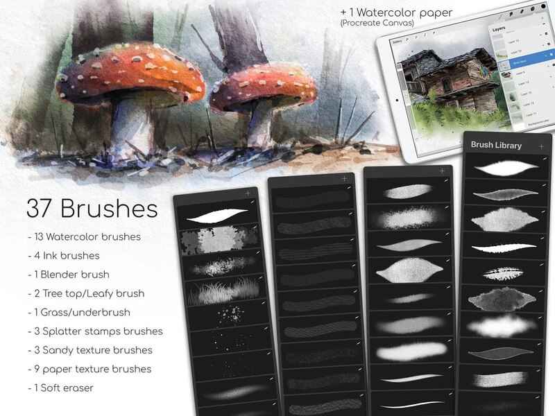 Watercolor Brushes For Procreate 2