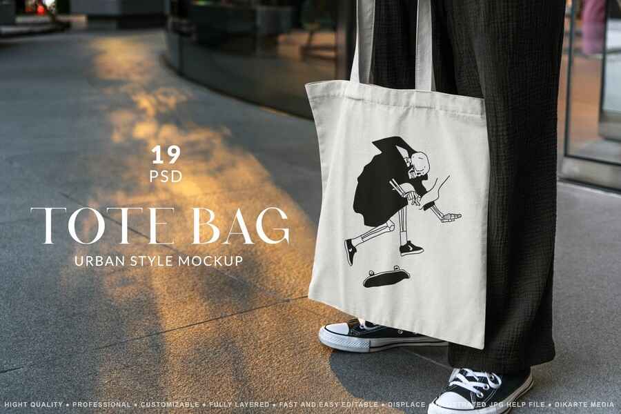 Tote Bag Urban Mockups 1