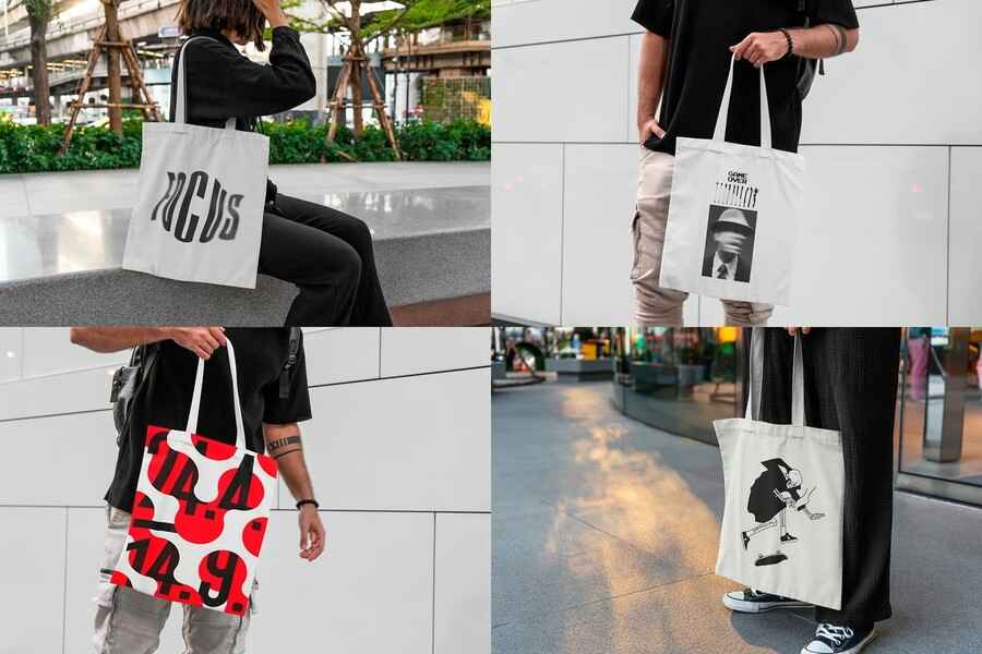 Tote Bag Urban Mockups 3