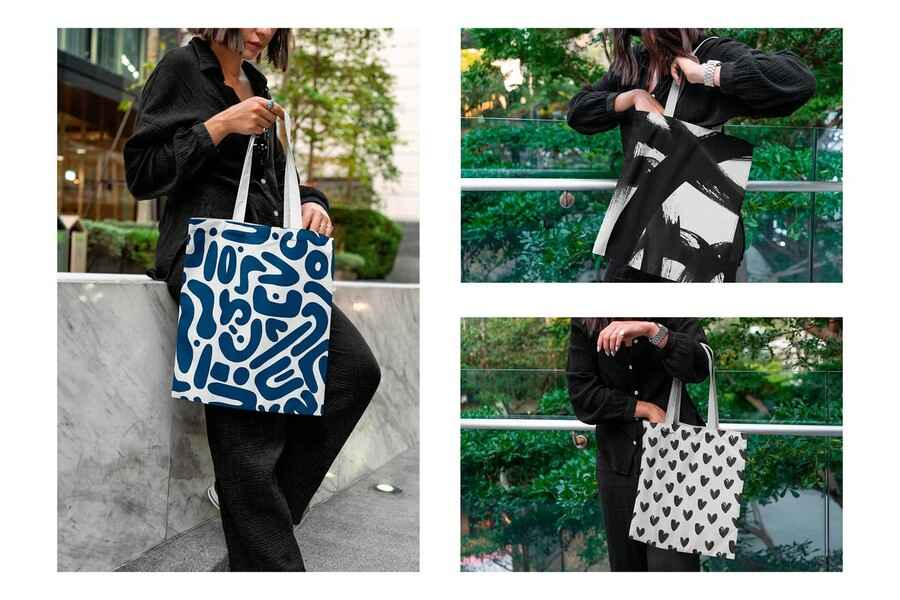 Tote Bag Urban Mockups 8