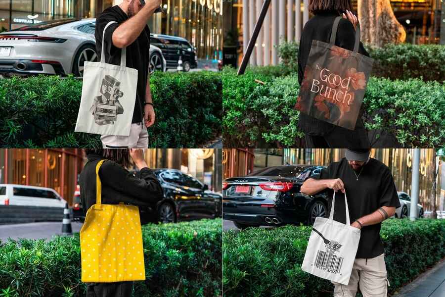 Tote Bag Urban Mockups 9