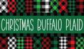 Christmas Buffalo Plaid Digital Paper