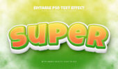 Super 3d Cartoon Style Text Effect