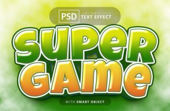 Super Game Text Editable Font Effects