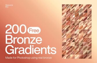 200 Free Bronze Photoshop Gradients