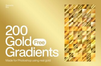 200 Free Gold Photoshop Gradients