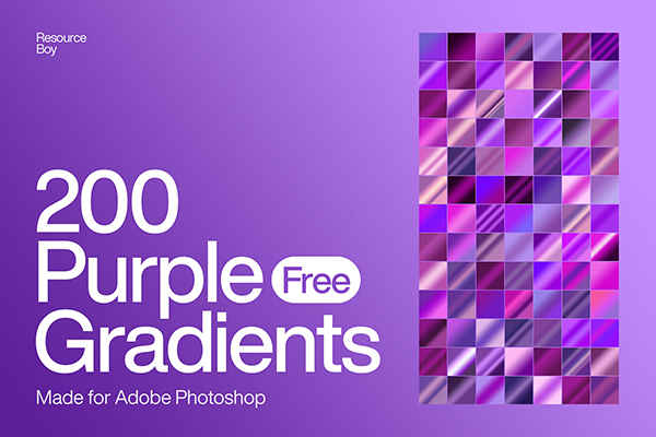 200 Purple Photoshop Gradients