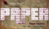Feeling Words Paper Text Effect