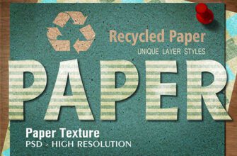 Recycled Paper Text Effect