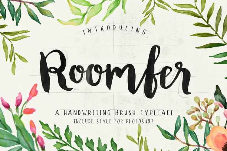 Roomfer Font + Style Photoshop
