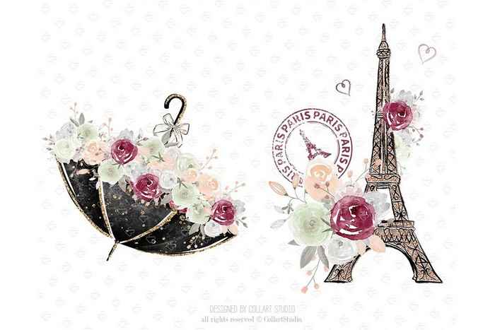 Paris Romance Clipart 4