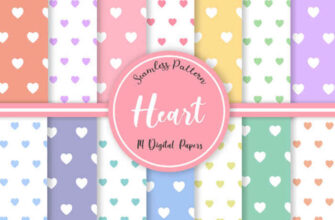 Pastel Heart Seamless Pattern