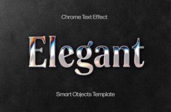 Elegant Metal Chrome Text Effect