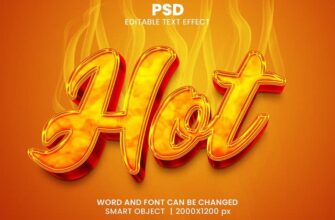 Hot 3d Editable Psd Text Effect